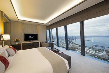 Фото номера Номер Делюкс с кроватью размера «king-size» и видом на море Отель Fairmont Baku, Flame Towers г. Баку 3