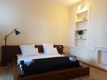 Фото номера Апартаменты с 3 спальнями Апартаменты Modern Apartments with city view г. Баку 42