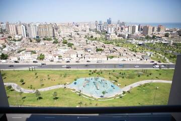 Фото номера Апартаменты с 2 спальнями Апартаменты Modern Apartments with city view г. Баку 6