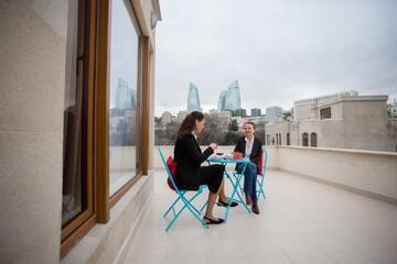 Фото номера Номер с кроватью размера «king-size» и балконом Отель Da Vinci Hotel г. Баку 5