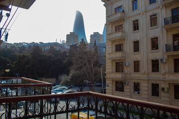 Фото номера Апартаменты с 1 спальней Апартаменты Funicular-Seaside&amp;Flame Towers View Apartment by Atbaku.com г. Баку 79