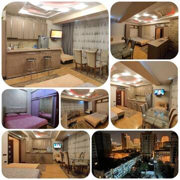 Фото номера Апартаменты с 2 спальнями Апартаменты Modern Studio Apartment г. Баку 13