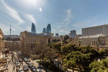 Фото номера Апартаменты Делюкс Апартаменты Azneft Square Flame Towers View Apartment г. Баку 57