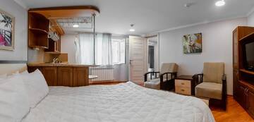 Фото номера Двухместный номер Делюкс с 1 кроватью и душем Хостелы Oliva Inn &amp; Hostel г. Баку 6