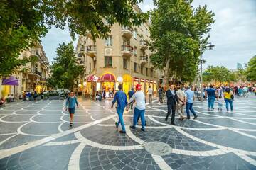 Фото номера Апартаменты с балконом Апартаменты VIP Blue Apartment Nizami 85 г. Баку 41
