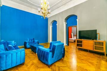 Фото номера Апартаменты с балконом Апартаменты VIP Blue Apartment Nizami 85 г. Баку 7
