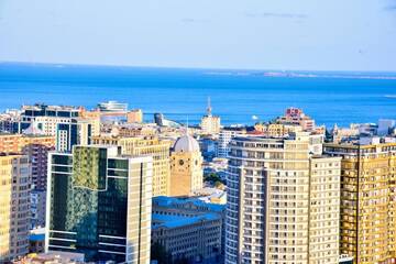 Фото номера Апартаменты с видом на море Апартаменты Supreme Panoramic Apartment г. Баку 18