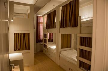 Фото номера Кровать в общем 6-местном номере Хостелы Alfa Hotel &amp; Hostel г. Баку 5