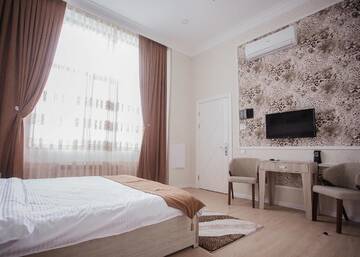 Фото номера Двухместный номер Делюкс с 1 кроватью Хостелы Alfa Hotel &amp; Hostel г. Баку 7