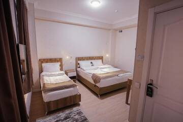 Фото номера Номер Делюкс (для 2 взрослых и 1 ребенка) Хостелы Alfa Hotel &amp; Hostel г. Баку 2