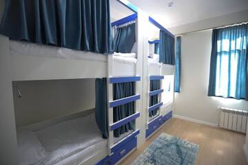 Фото номера Кровать в общем номере с 4 кроватями Хостелы Alfa Hotel &amp; Hostel г. Баку 2